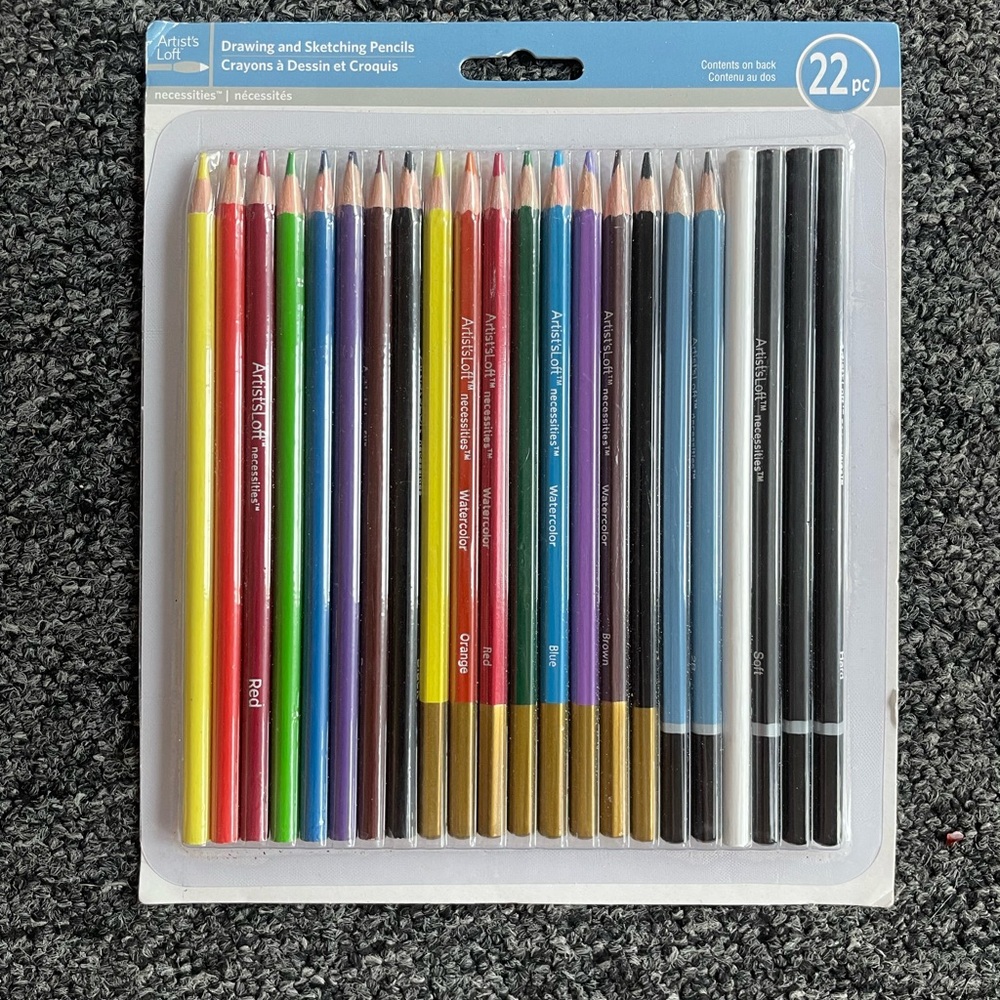 Colored Pencils Set - 22 Piece